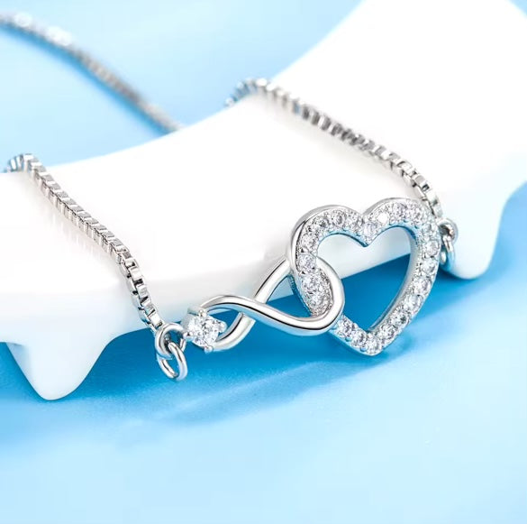 925 Sterling Silver Heart Bracelet